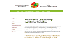 Desktop Screenshot of canadiangrouppsychotherapyfoundation.com